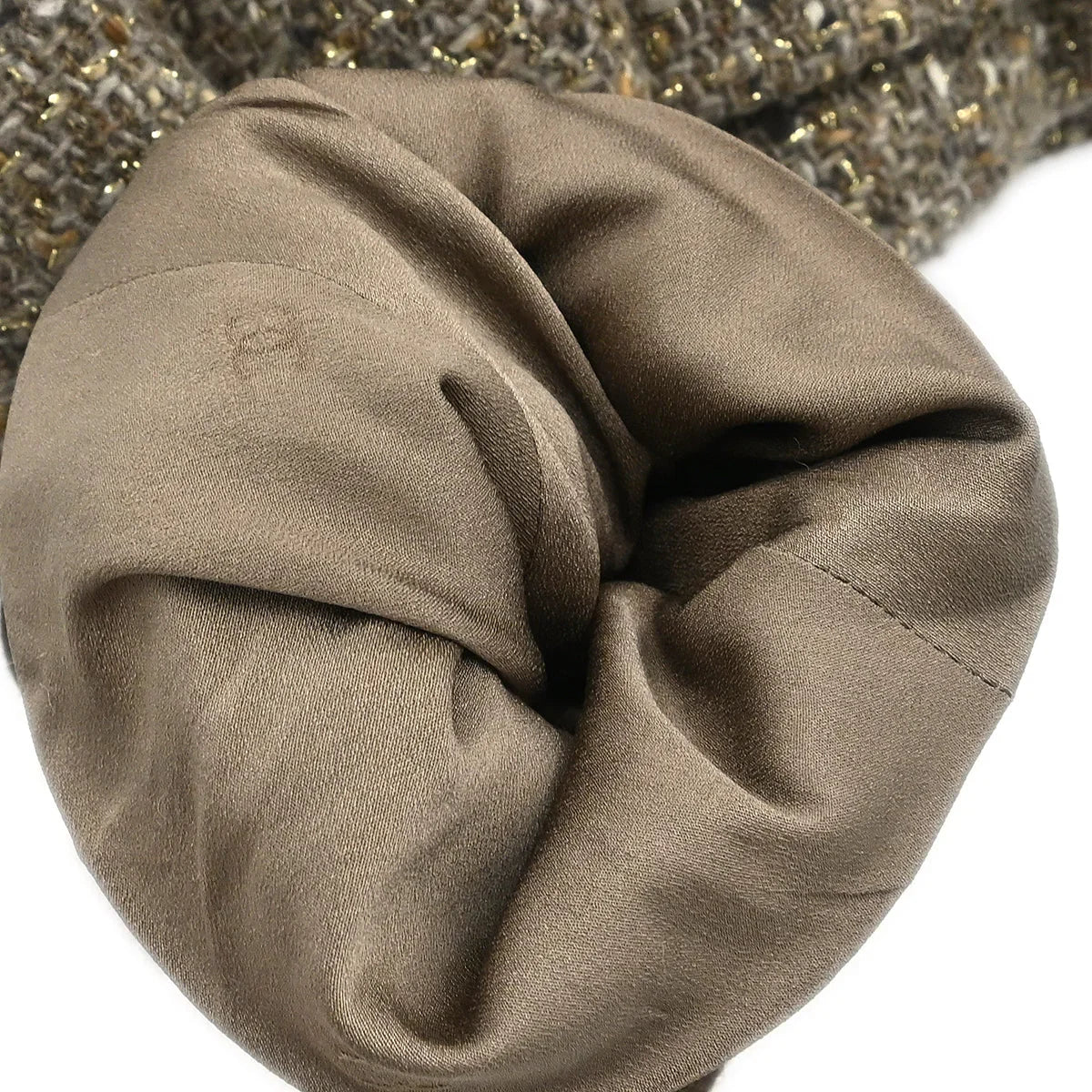 Chanel 1999 Setup Suit Jacket Skirt Brown #38
