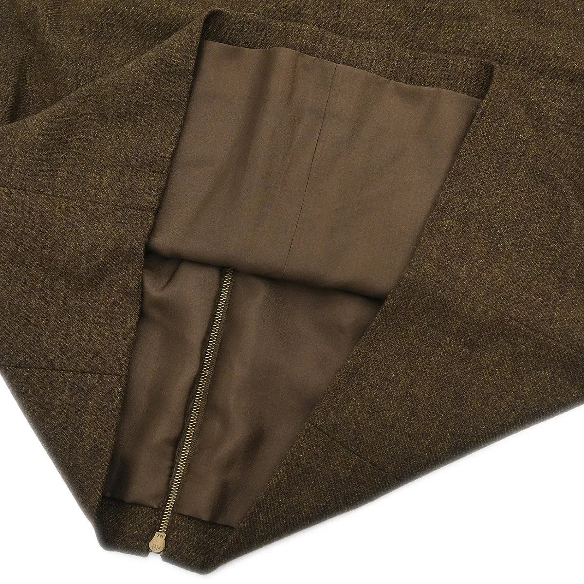 Chanel 1999 Setup Suit Jacket Skirt Brown #38