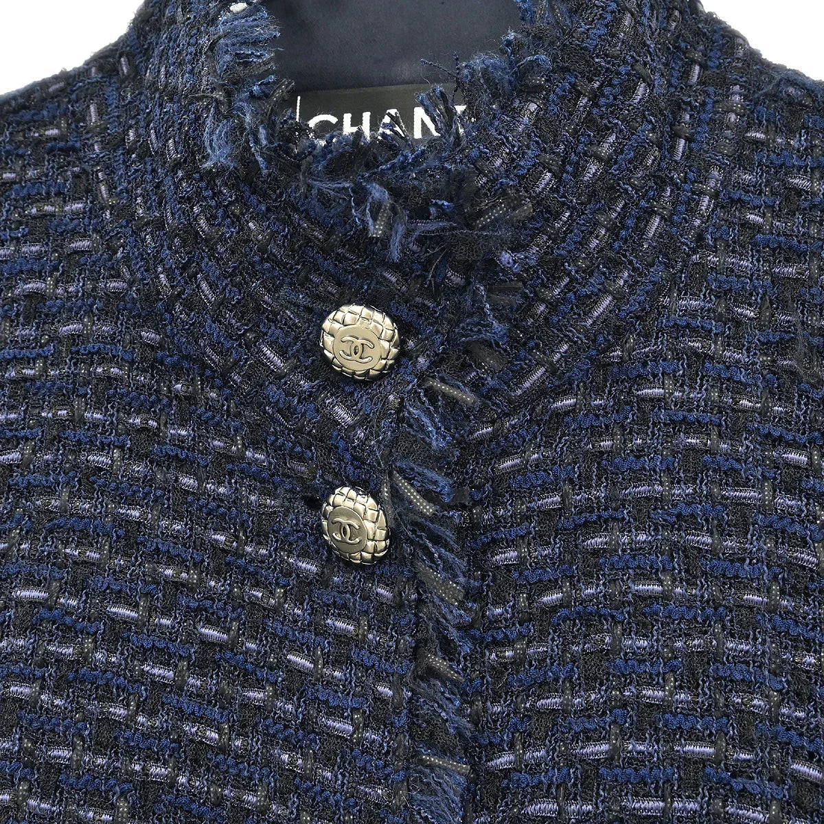 Chanel 2006 Single Breasted Jacket Navy #38