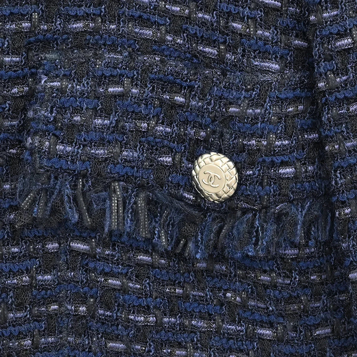 Chanel 2006 Single Breasted Jacket Navy #38