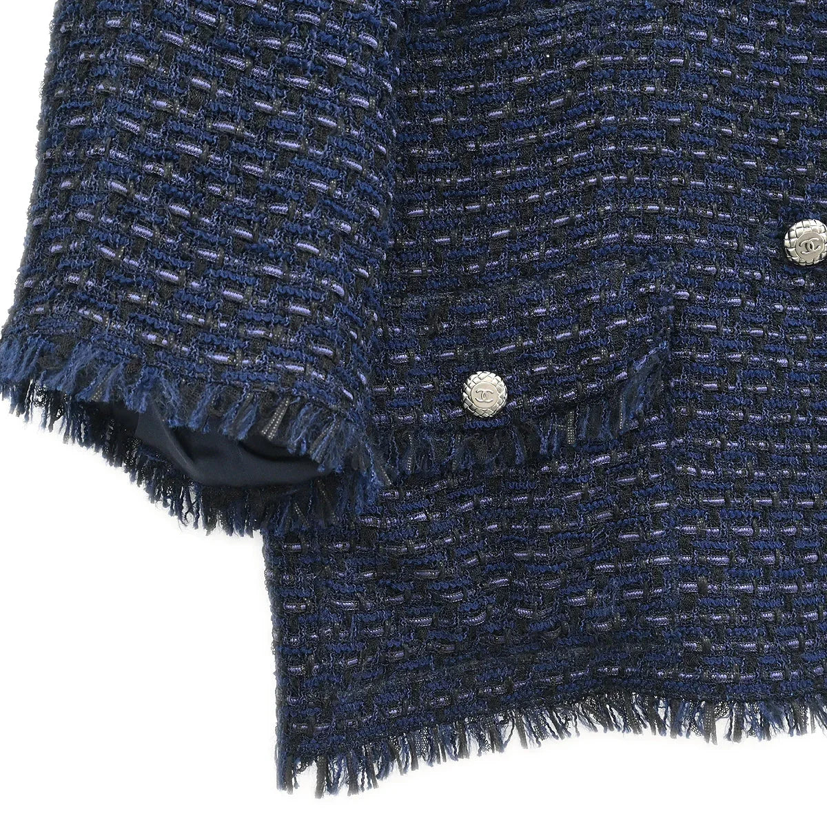 Chanel 2006 Single Breasted Jacket Navy #38