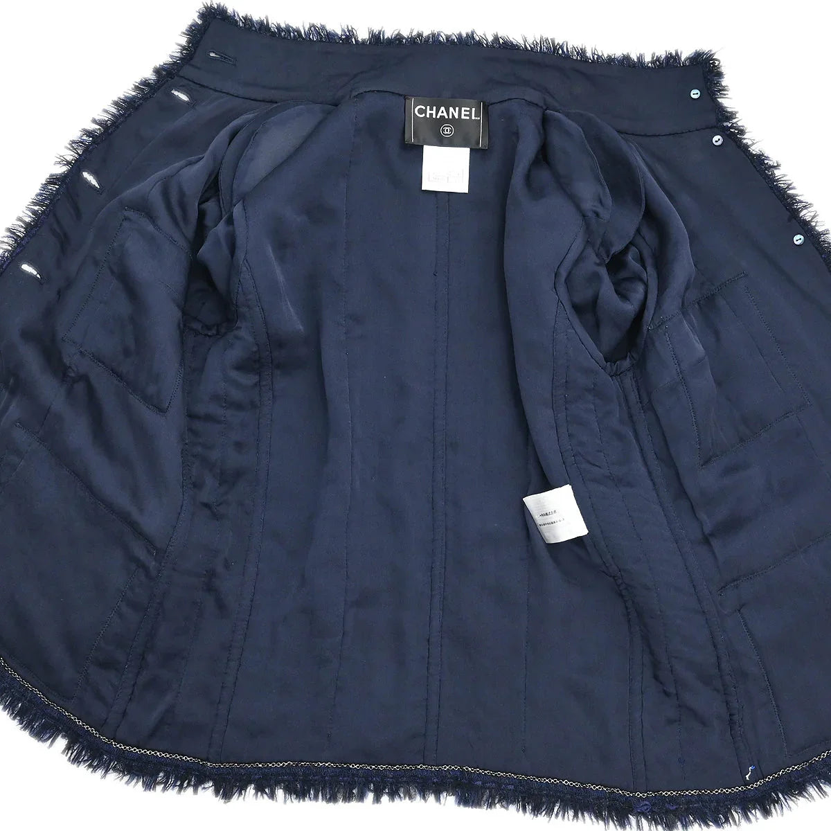 Chanel 2006 Single Breasted Jacket Navy #38