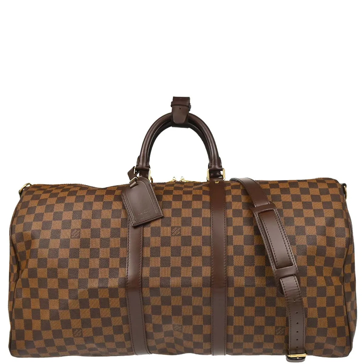 Louis Vuitton Damier Keepall Bandouliere 55 Duffle Bag N41414
