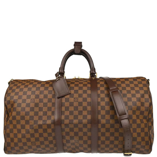 Louis Vuitton Damier Keepall Bandouliere 55 Duffle Bag N41414