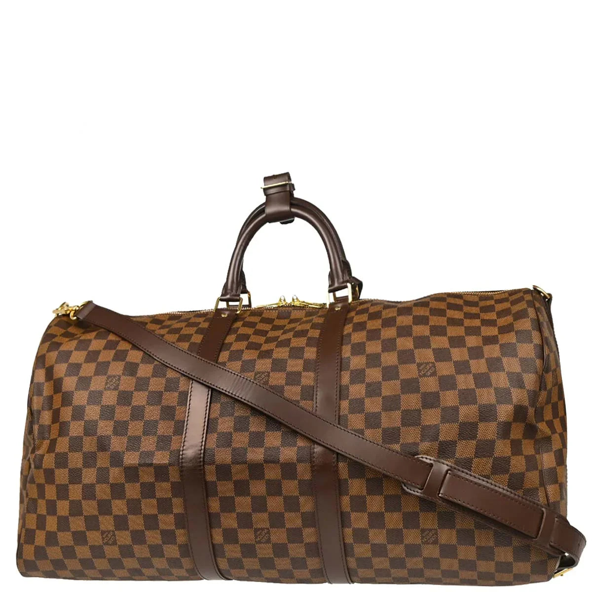 Louis Vuitton Damier Keepall Bandouliere 55 Duffle Bag N41414