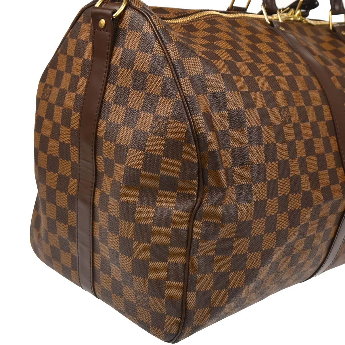 Louis Vuitton Damier Keepall Bandouliere 55 Duffle Bag N41414