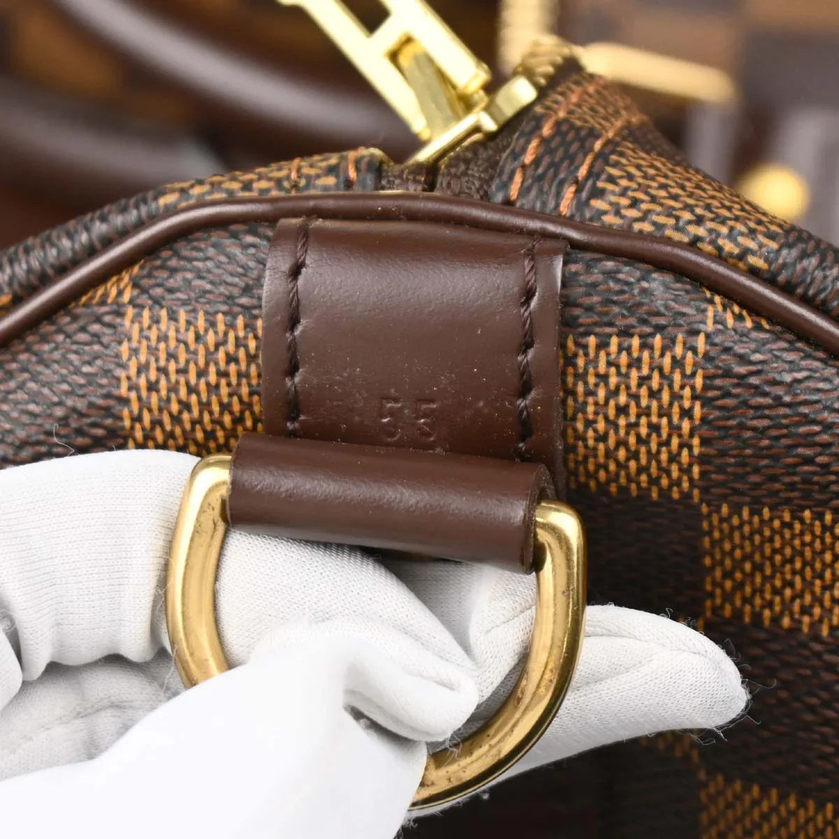 Louis Vuitton Damier Keepall Bandouliere 55 Duffle Bag N41414