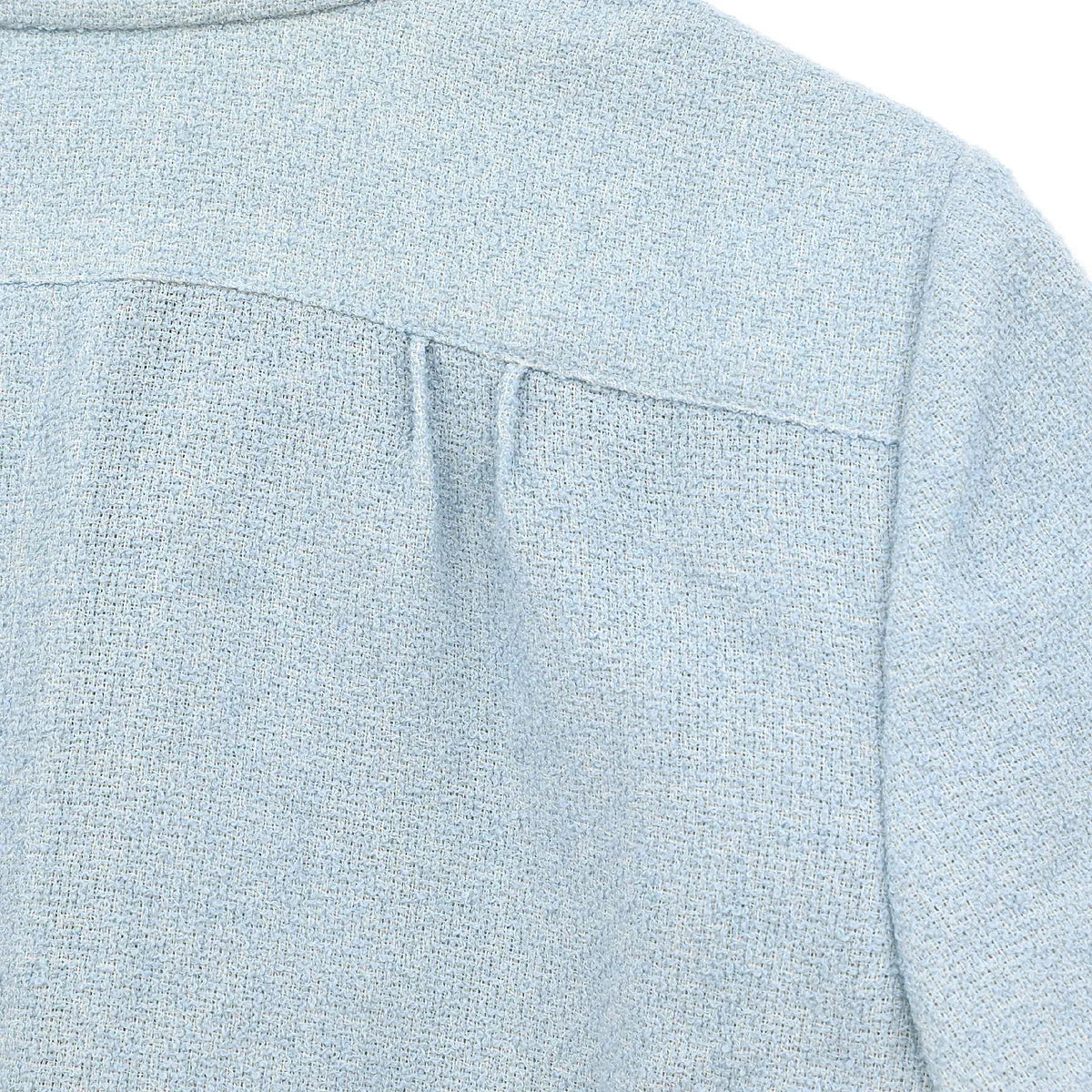 Chanel 2008 Single Breasted Short Sleeve Jacket Light Blue #38