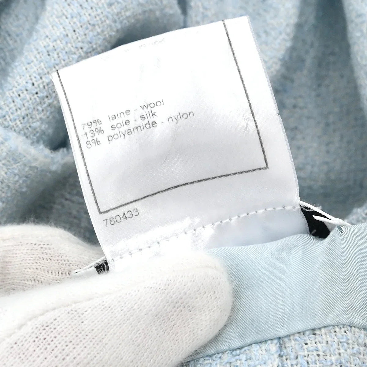 Chanel 2008 Single Breasted Short Sleeve Jacket Light Blue #38