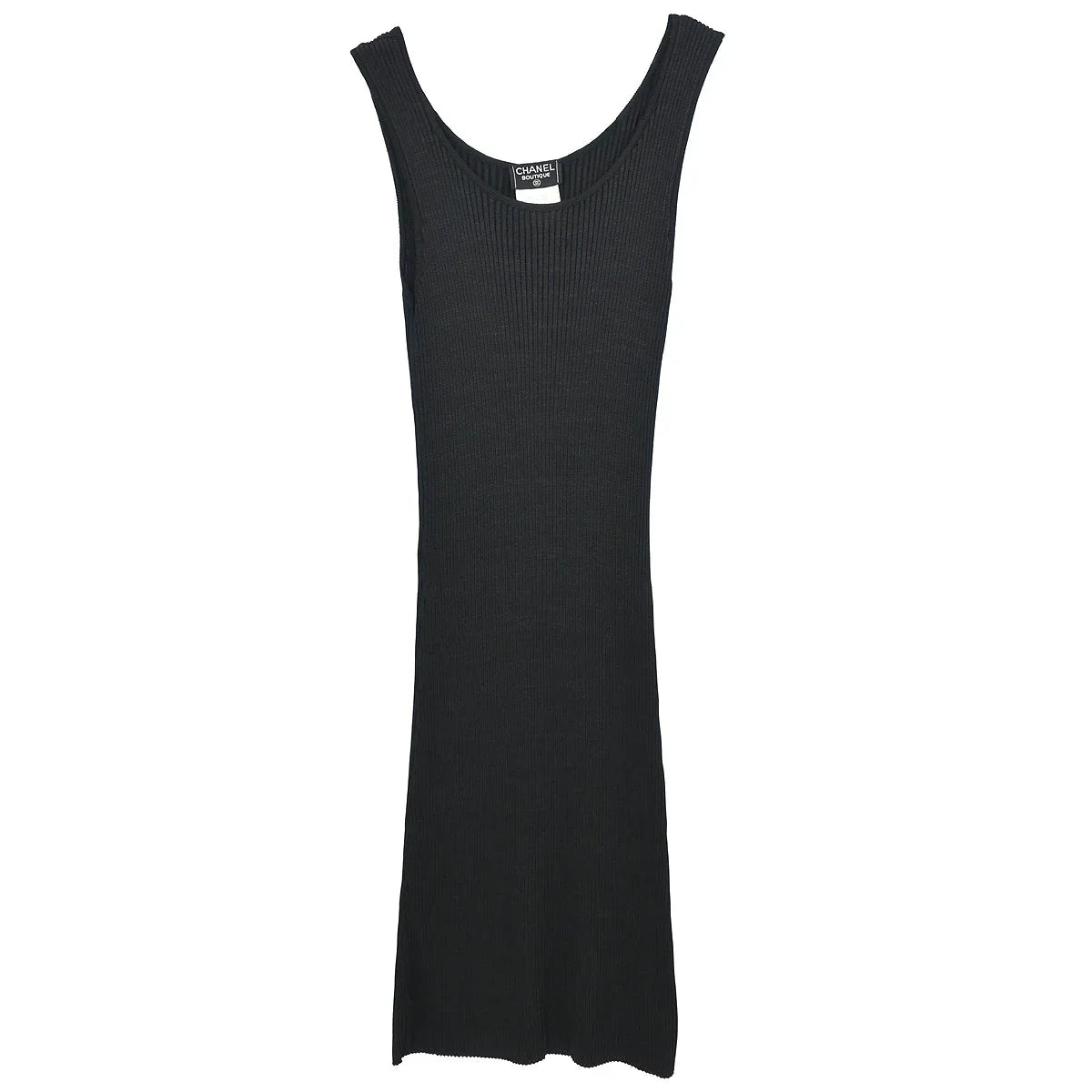 Chanel 1997 Sleeveless Tank Dress Black #40