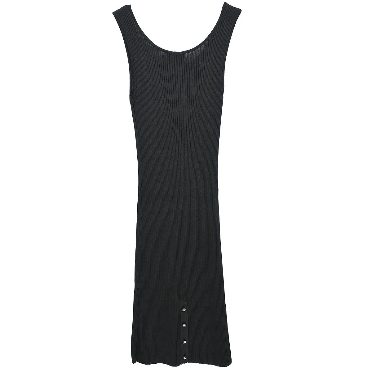 Chanel 1997 Sleeveless Tank Dress Black #40