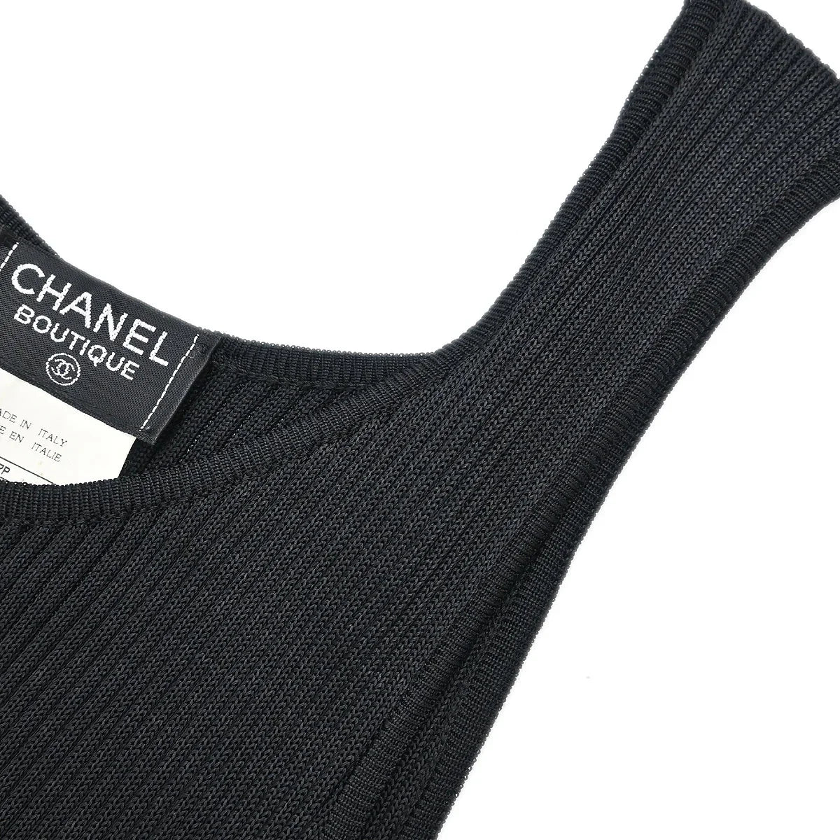 Chanel 1997 Sleeveless Tank Dress Black #40
