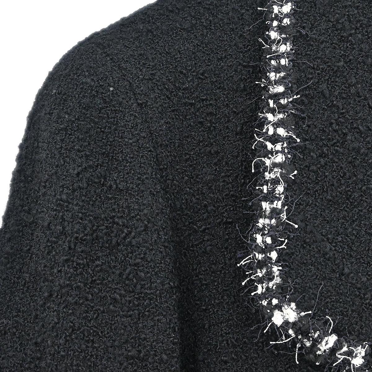 Chanel Single Breasted Jacket Black