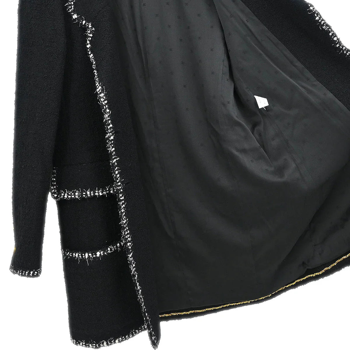 Chanel Single Breasted Jacket Black