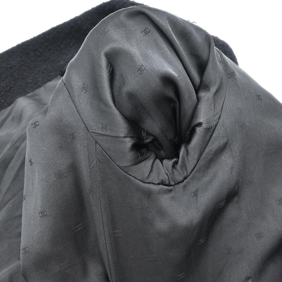 Chanel Single Breasted Jacket Black