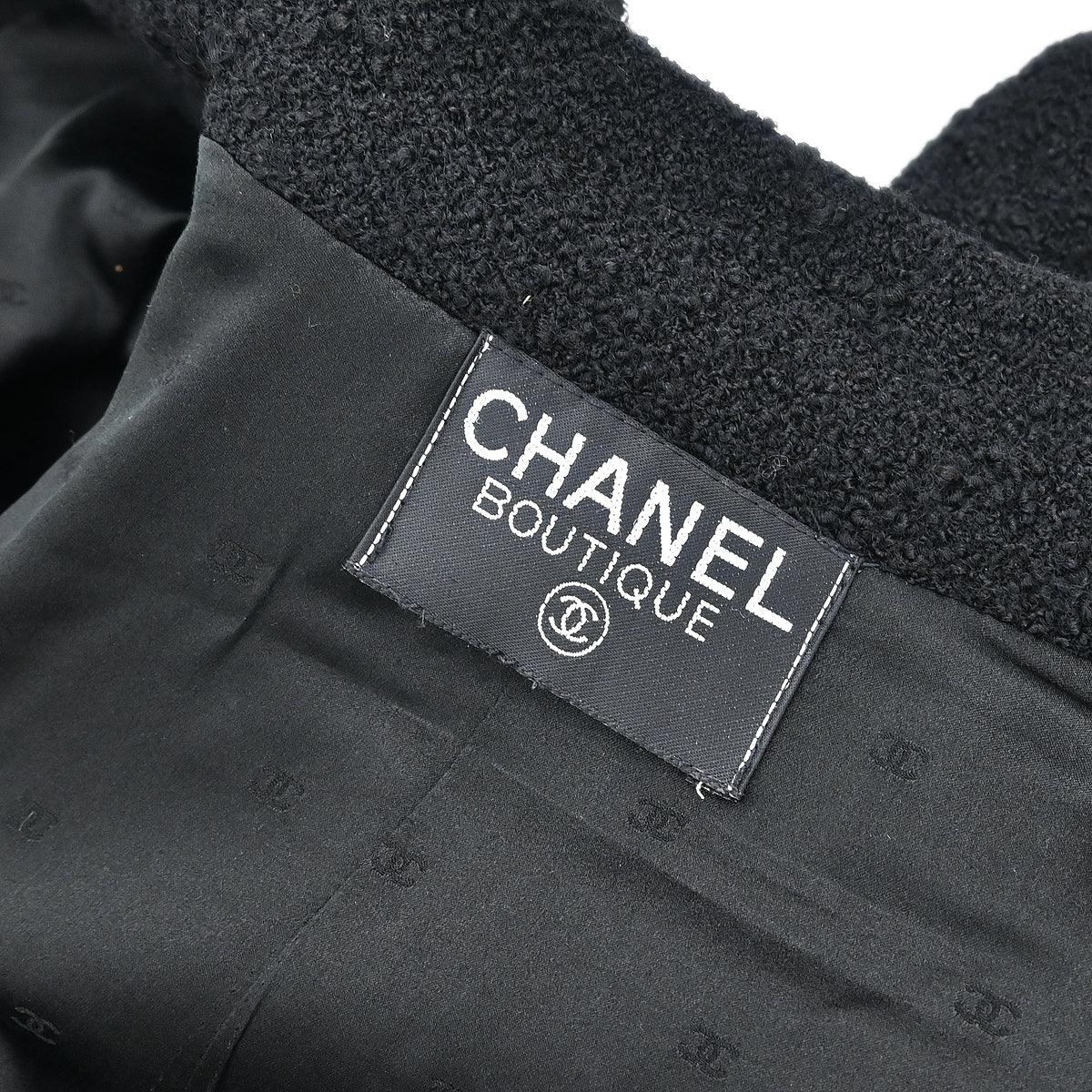 Chanel Single Breasted Jacket Black