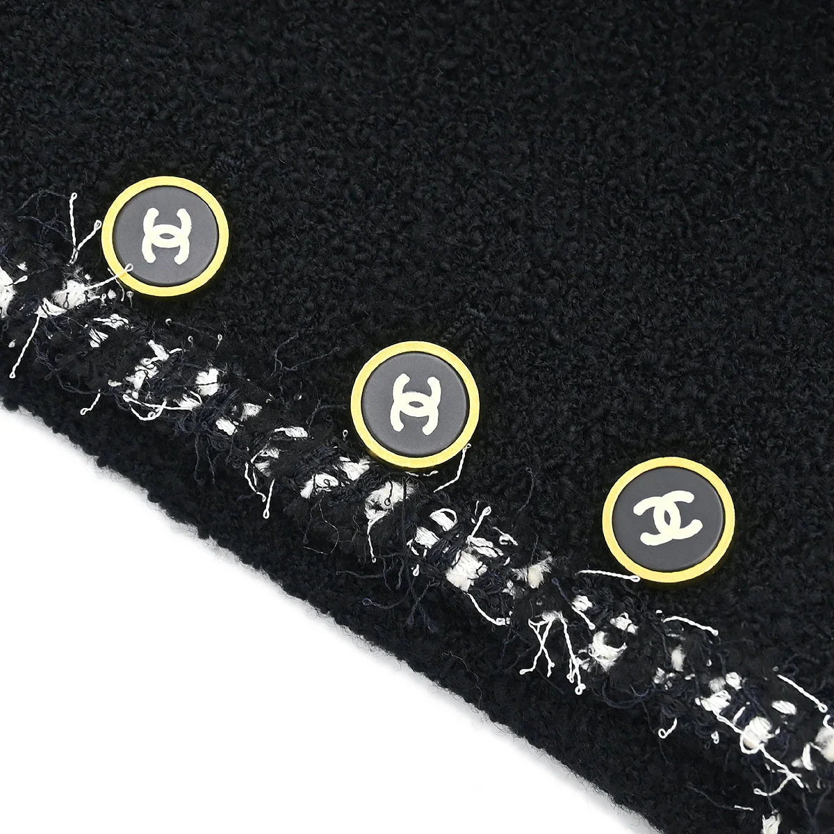Chanel Single Breasted Jacket Black