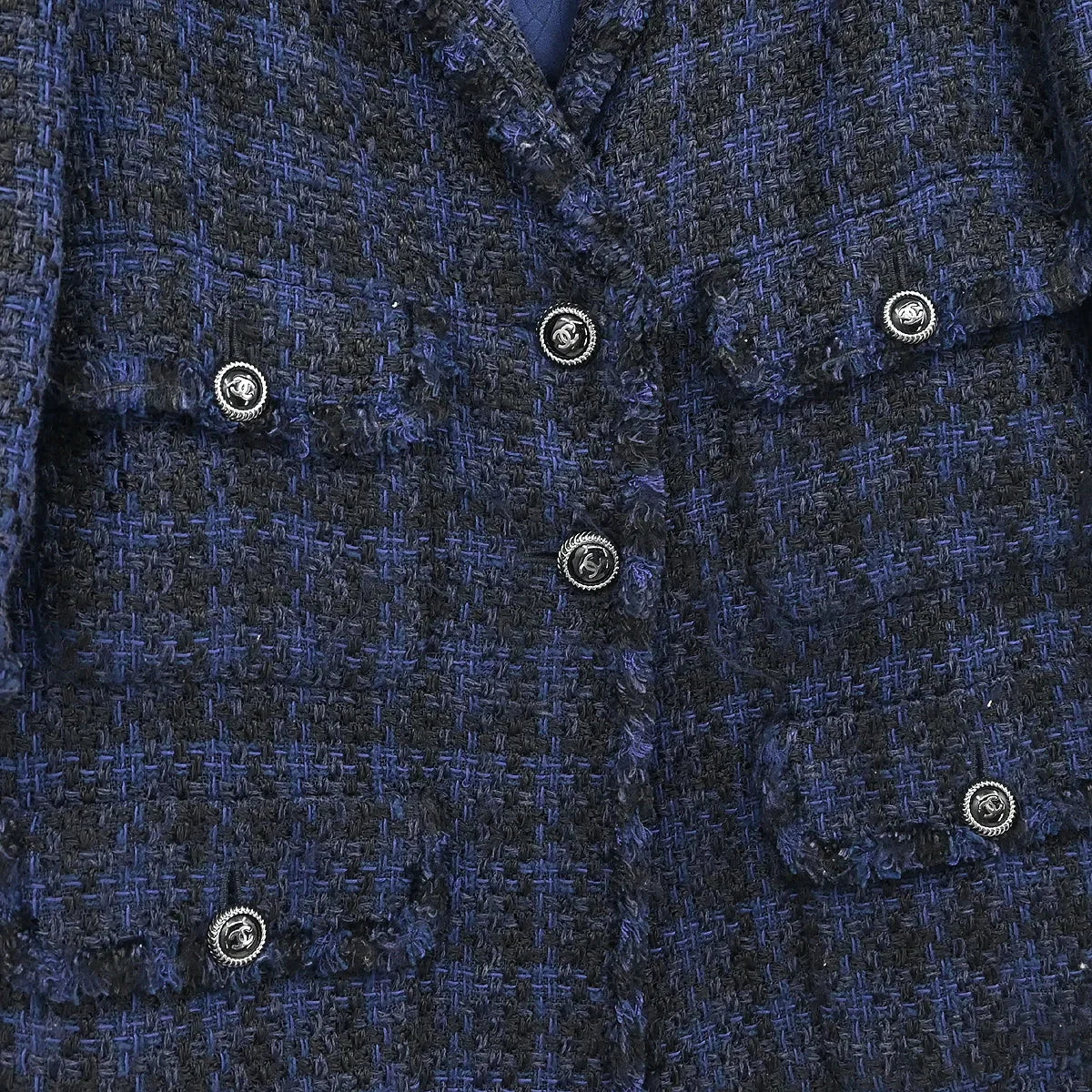 Chanel 2007 Single Breasted Jacket Navy #34