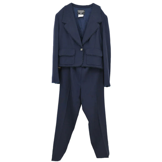 Chanel 1995 Setup Jacket Pants Navy #44