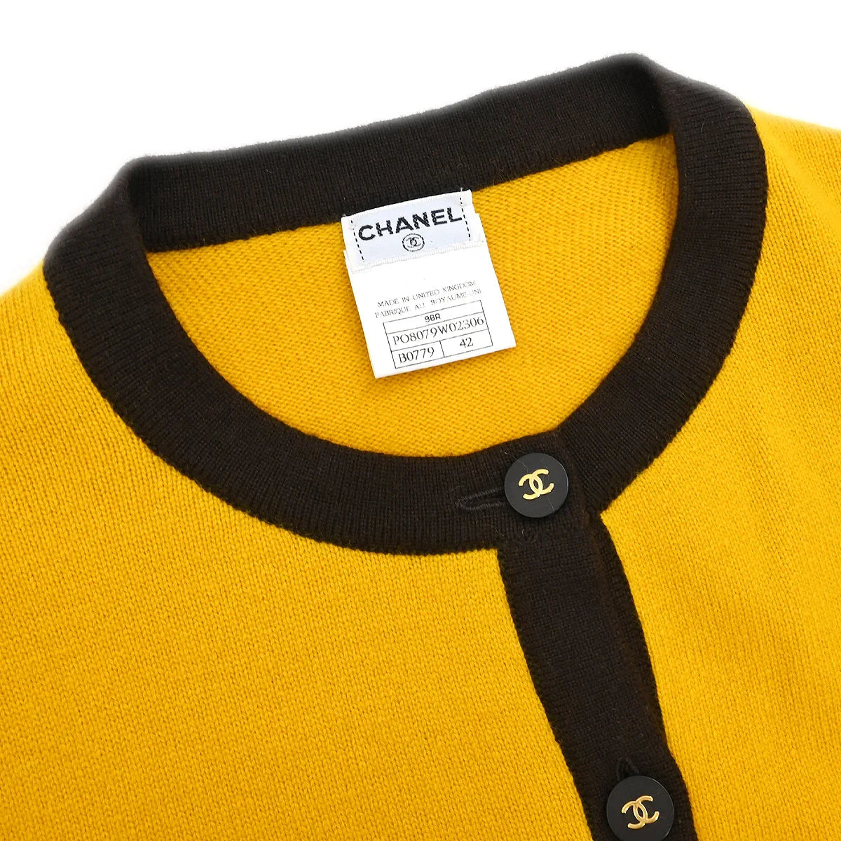 Chanel 1996 Cardigan Yellow #42