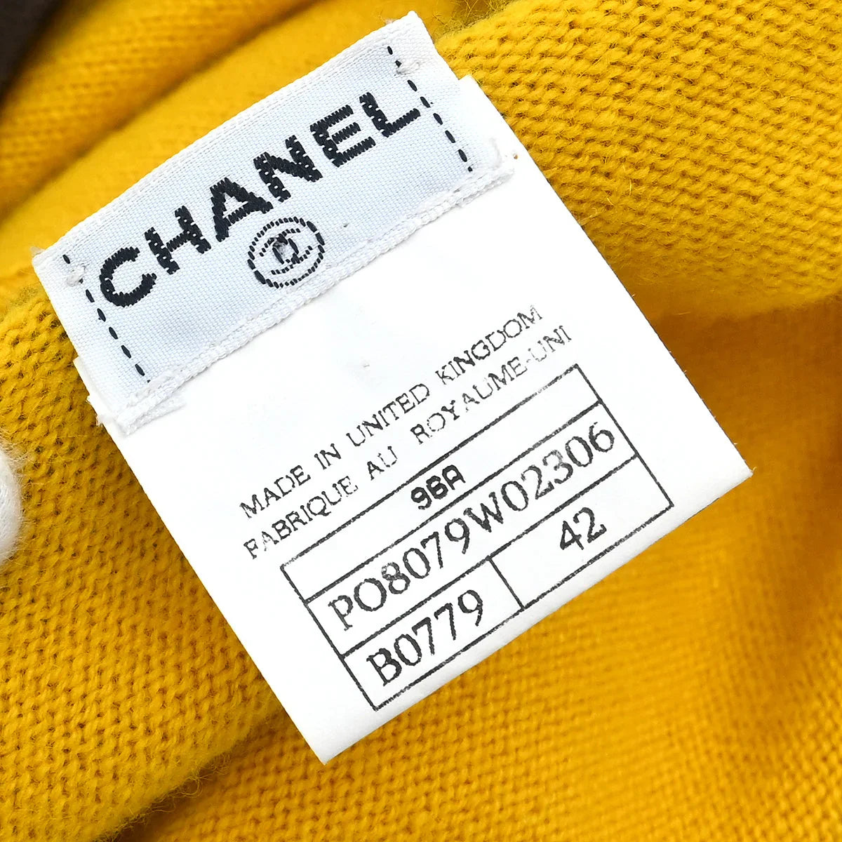 Chanel 1996 Cardigan Yellow #42
