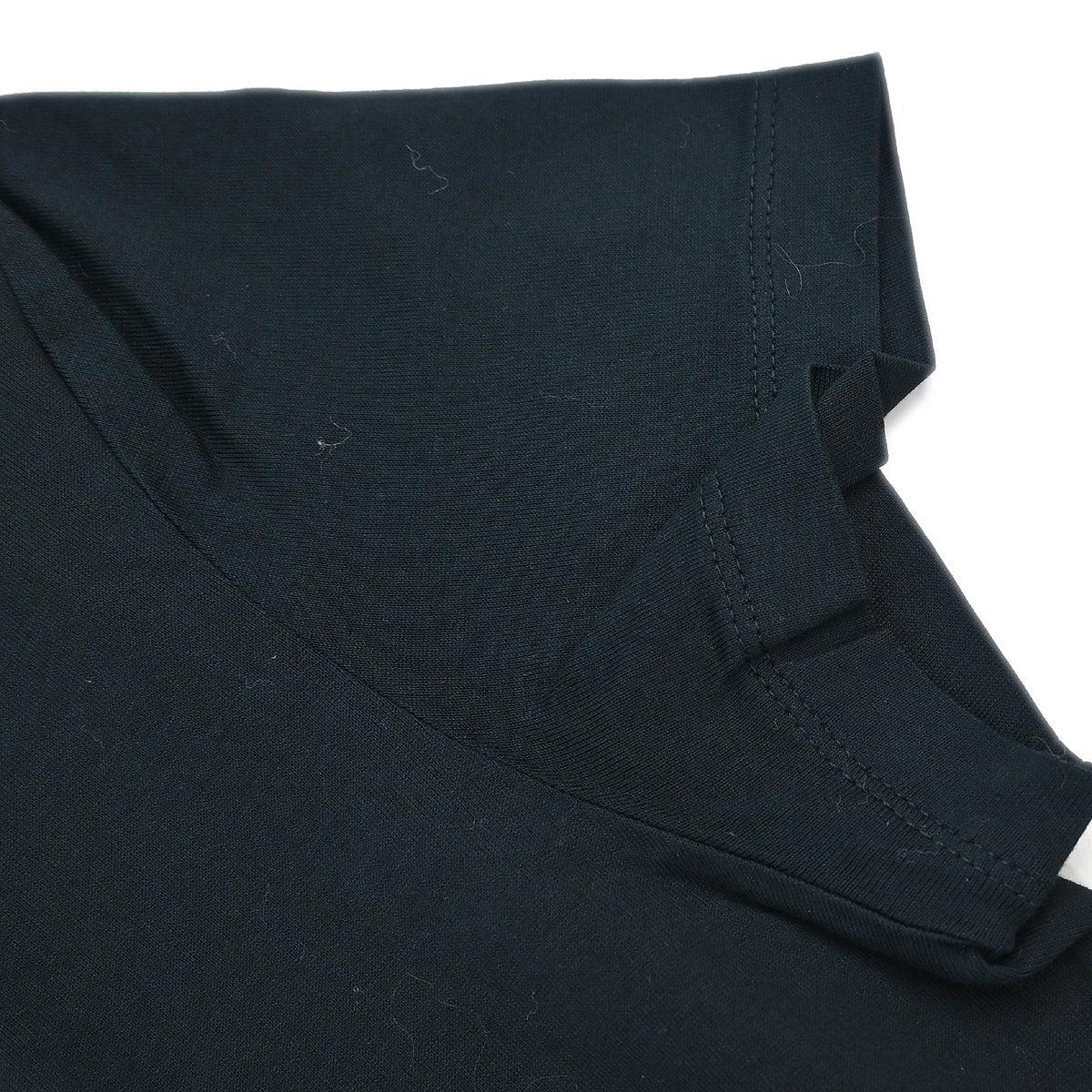 Yves Saint Laurent T-shirt Top Rhinestone Black #S