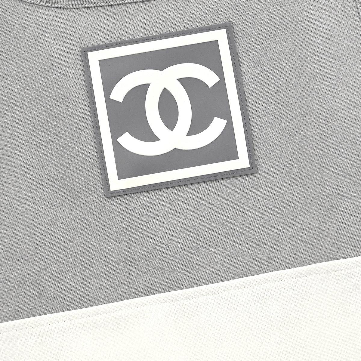 Chanel 2001 Sport Line Sleeveless Tank Top Gray #44