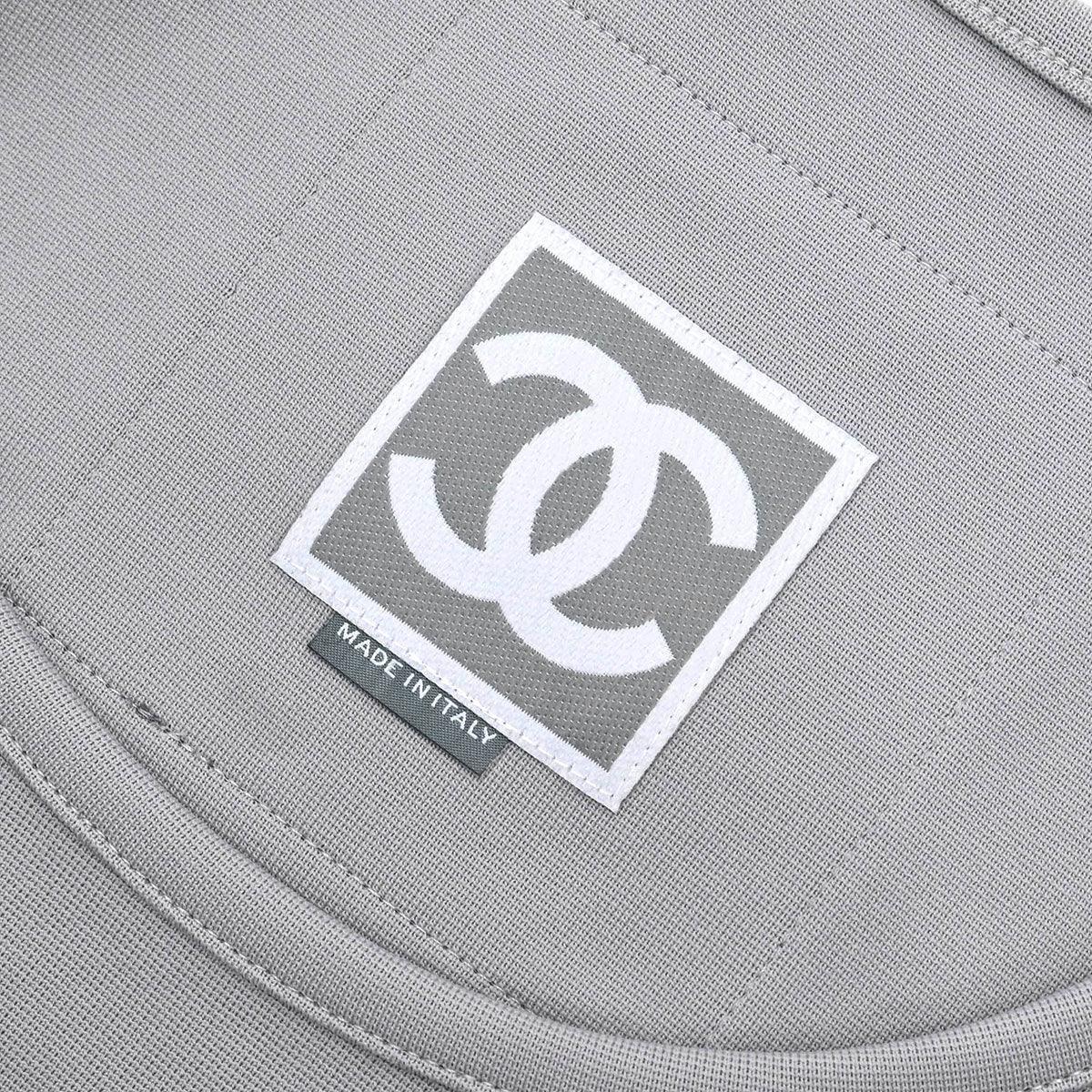 Chanel 2001 Sport Line Sleeveless Tank Top Gray #44