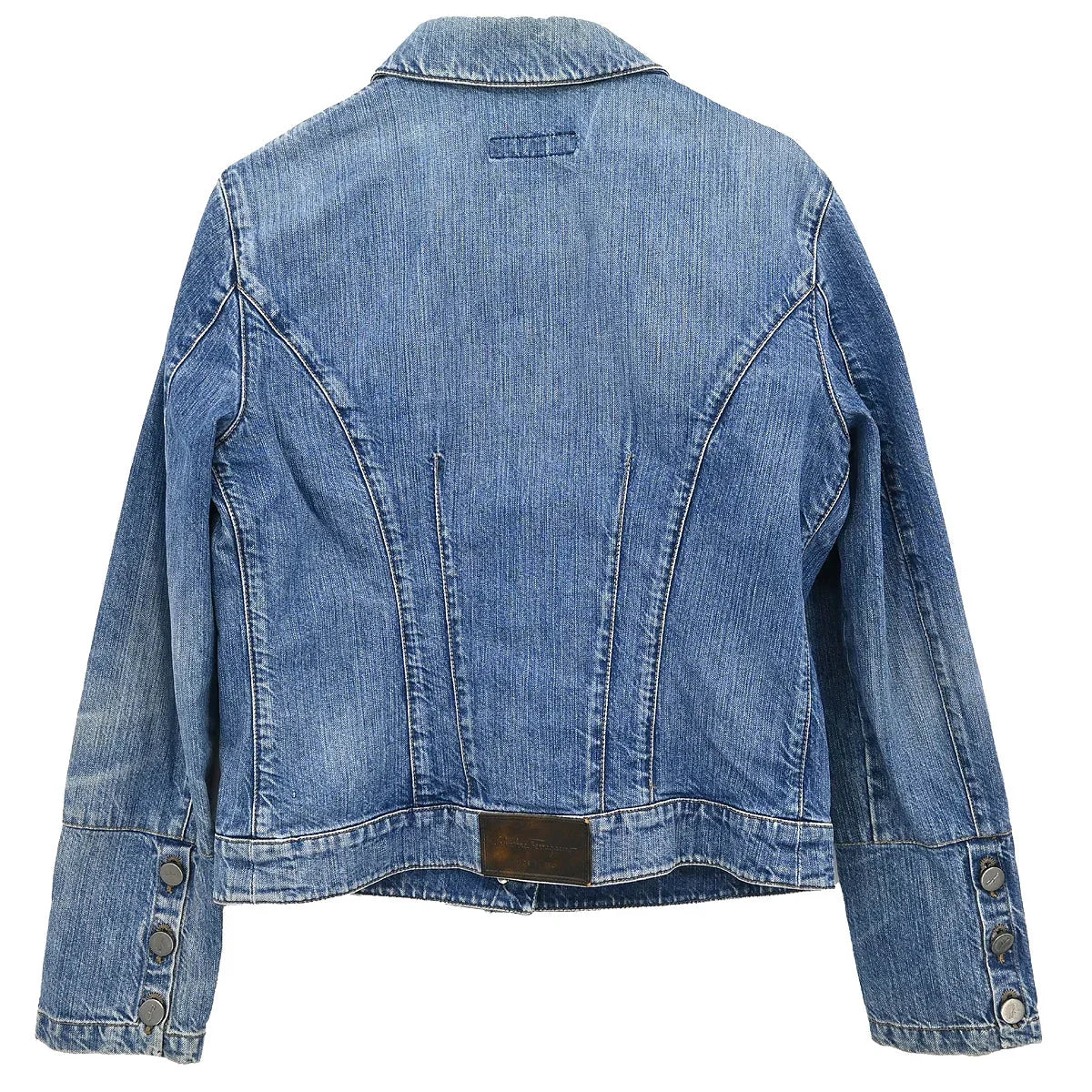 Salvatore Ferragamo Single Breasted Denim Jacket Blue #42