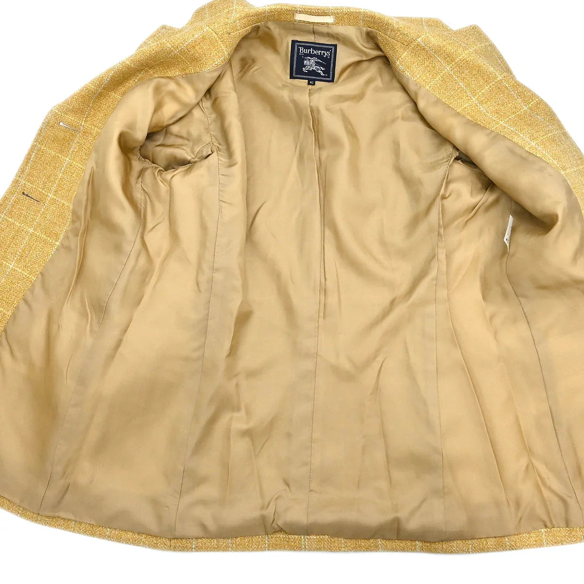 Burberrys Setup Suit Jacket Skirt Beige #42 #40