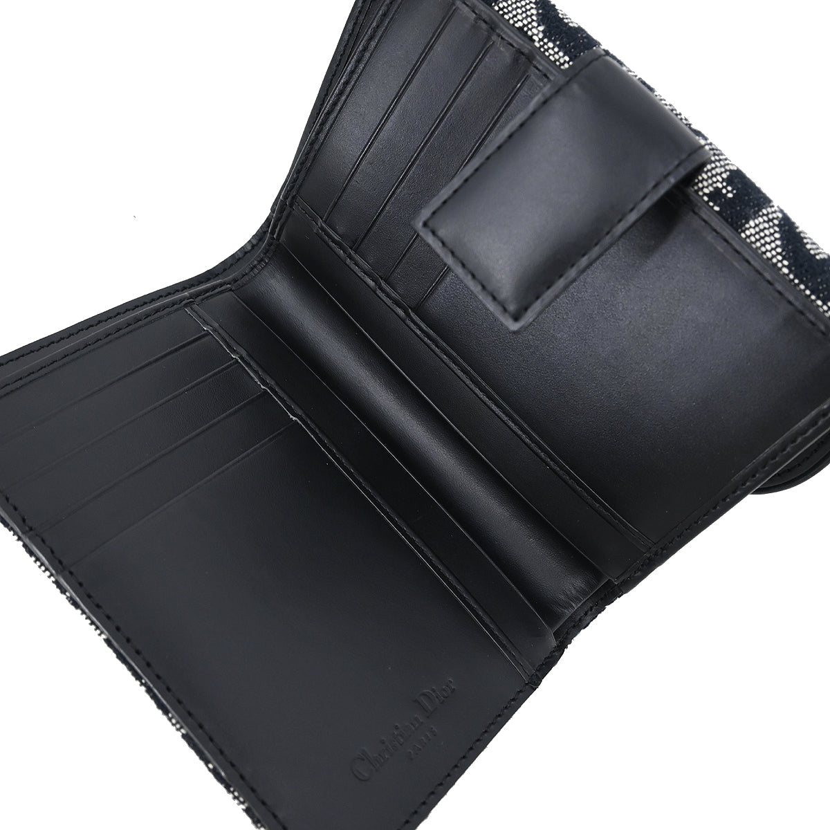 Christian Dior 2003 Black Trotter Wallet 01LU1013