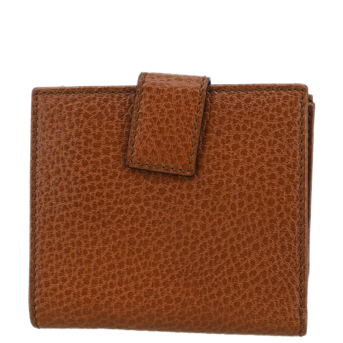 Gucci Brown Leather Bamboo Wallet