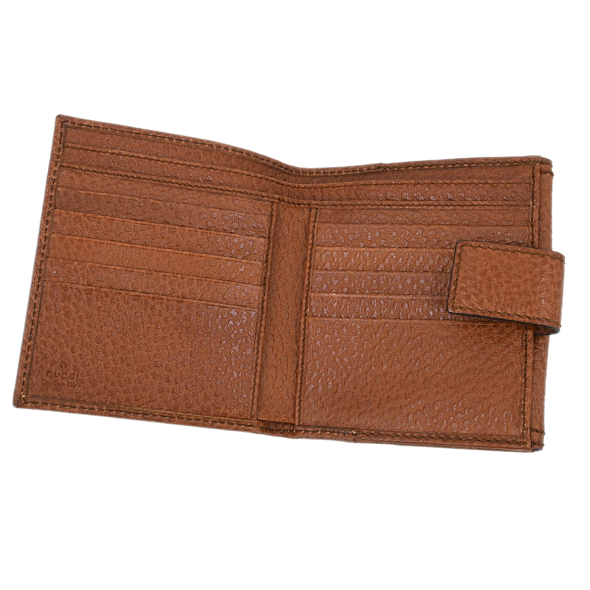 Gucci Brown Leather Bamboo Wallet