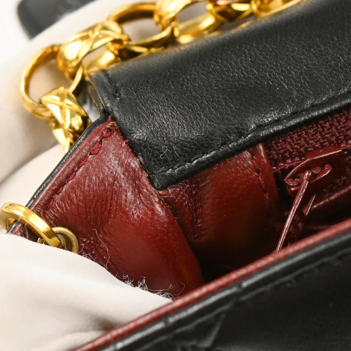 Chanel 1989-1991 Black Lambskin Shoulder Bag