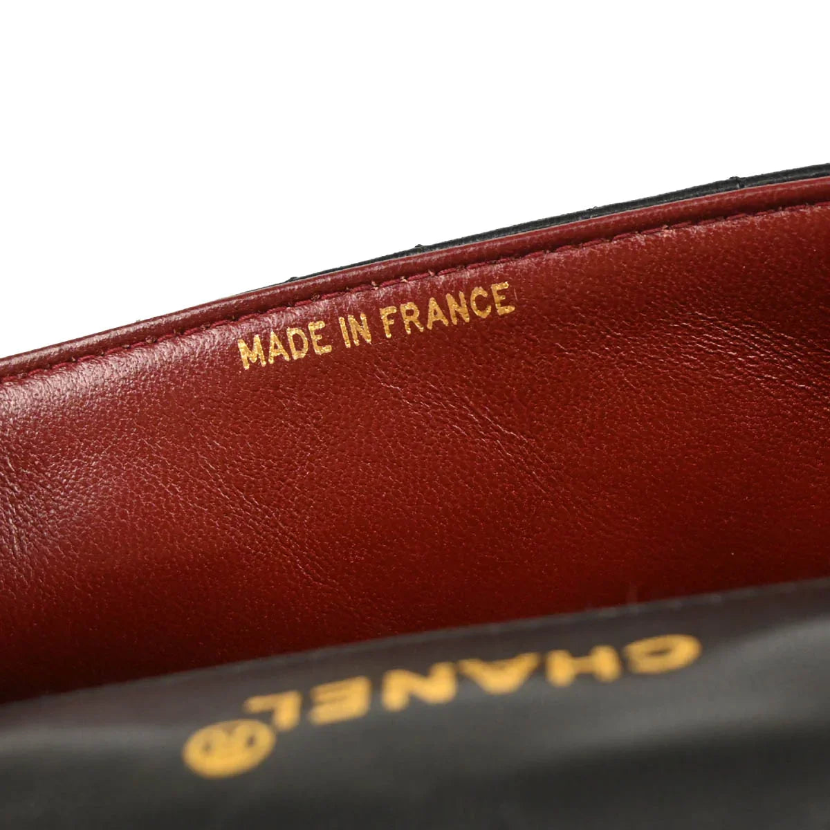 Chanel 1989-1991 Black Lambskin Shoulder Bag