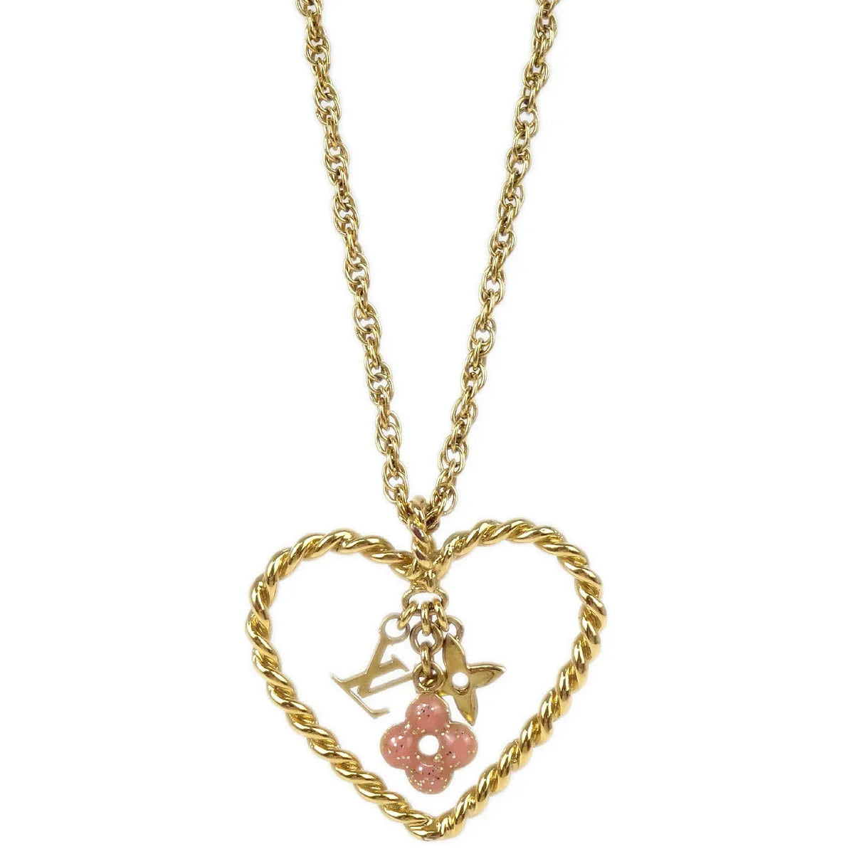 Louis Vuitton 2009 Sweet Monogram In My Heart Pendant Necklace M65951 GP1019