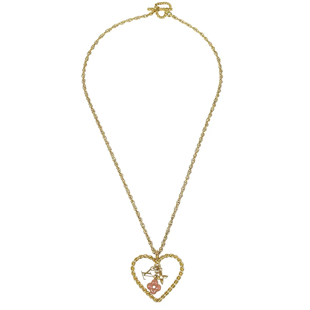 Louis Vuitton 2009 Sweet Monogram In My Heart Pendant Necklace M65951 GP1019