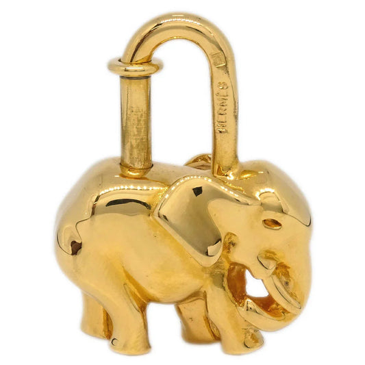 Hermes 1988 Elephant Cadena Gold Small Good