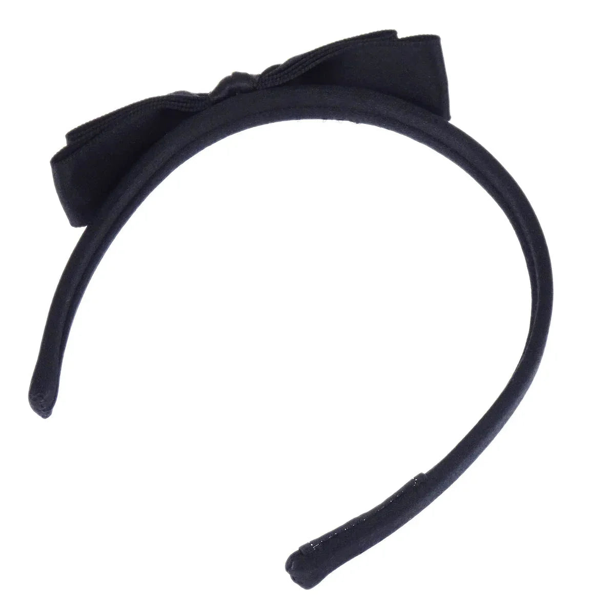 Chanel Bow Headband Hair Accessories Black