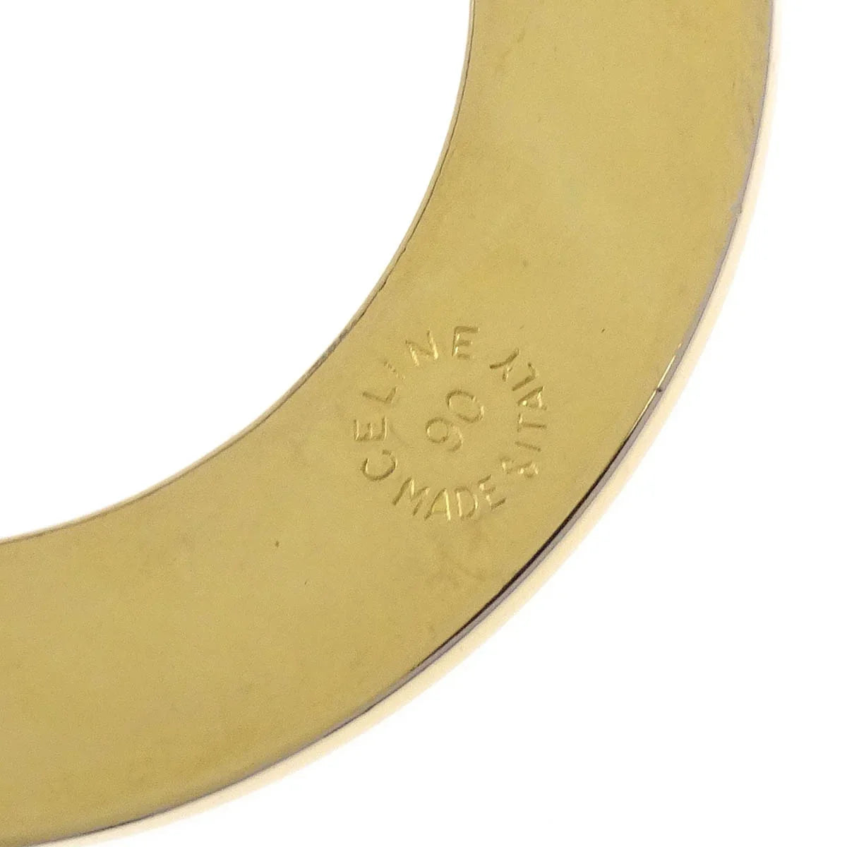 Celine Gold Chain Pendant Medallion Round Circle Necklace 90