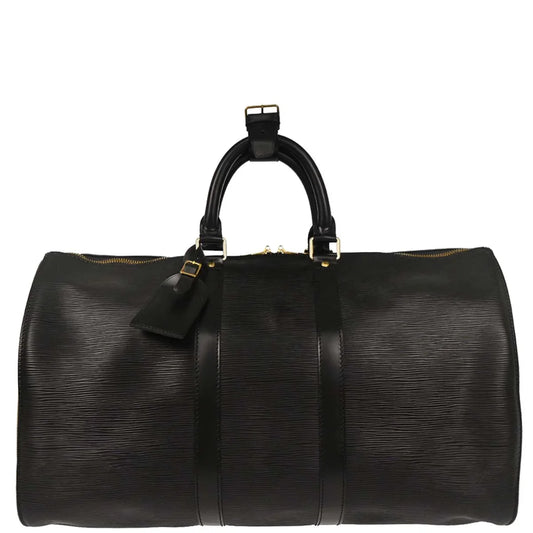 Louis Vuitton 1994 Black Epi Keepall 45 Travel Handbag M42972