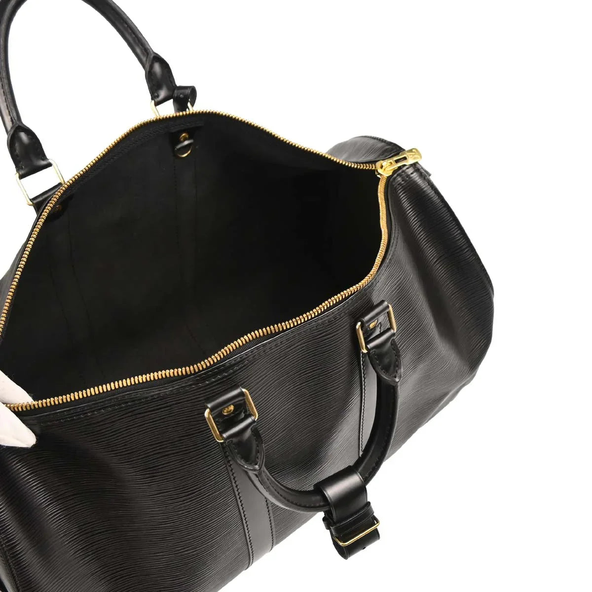 Louis Vuitton 1994 Black Epi Keepall 45 Travel Handbag M42972