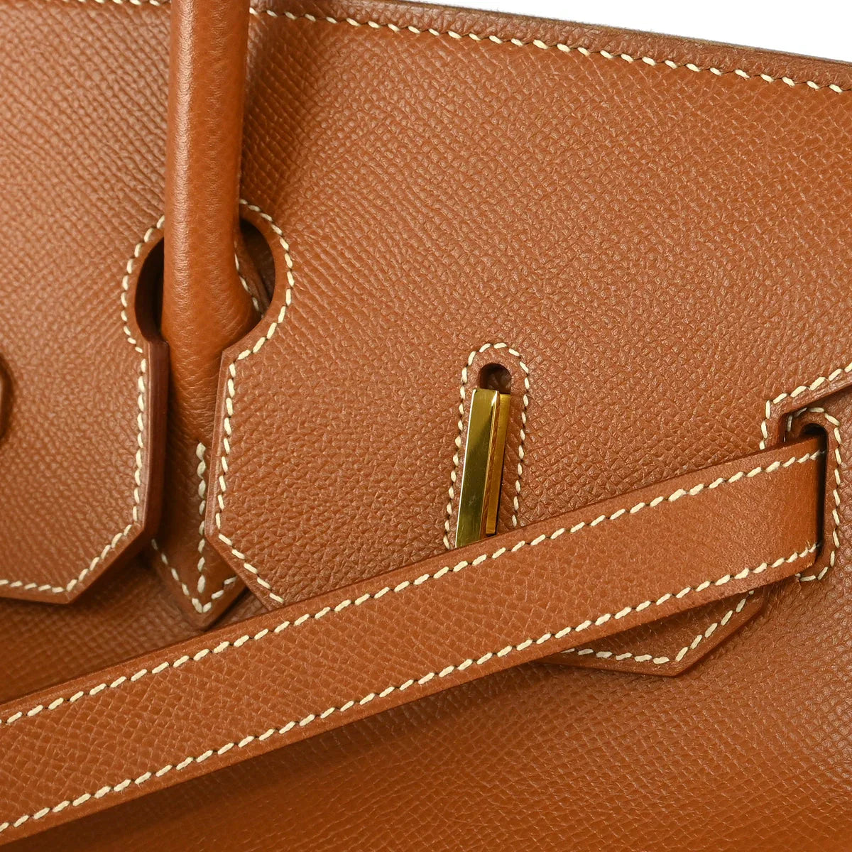 Hermes 2000 Gold Courchevel Birkin 35 Handbag