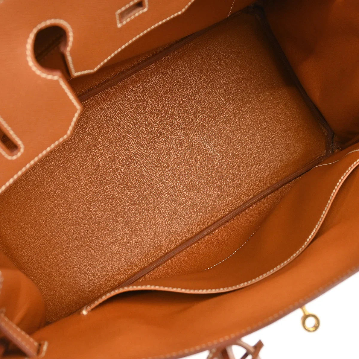 Hermes 2000 Gold Courchevel Birkin 35 Handbag