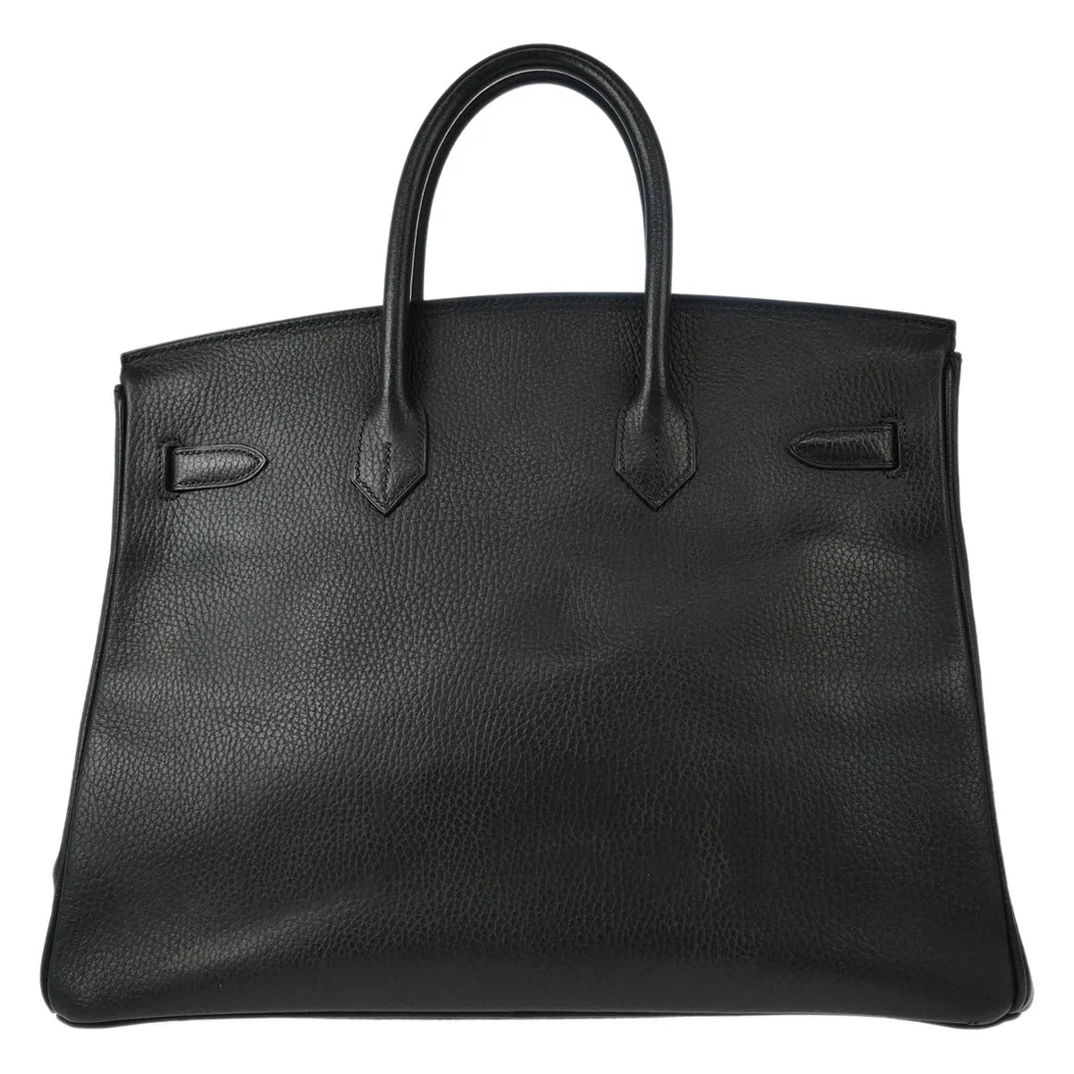 Hermes 1999 Black Ardennes Birkin 35 Handbag