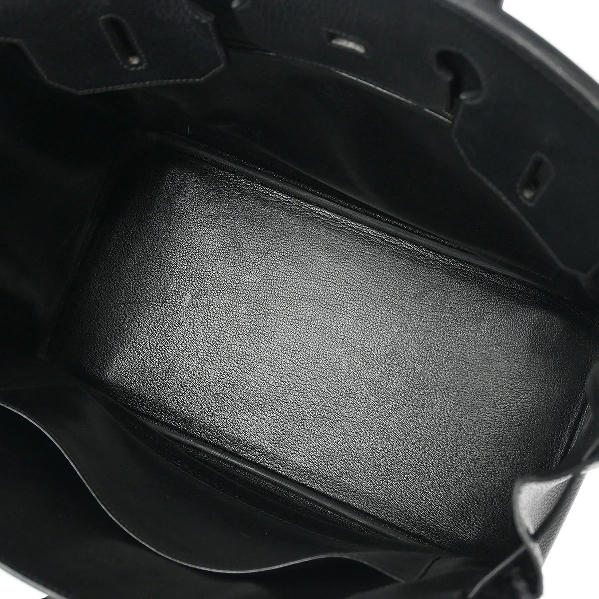 Hermes 1999 Black Ardennes Birkin 35 Handbag