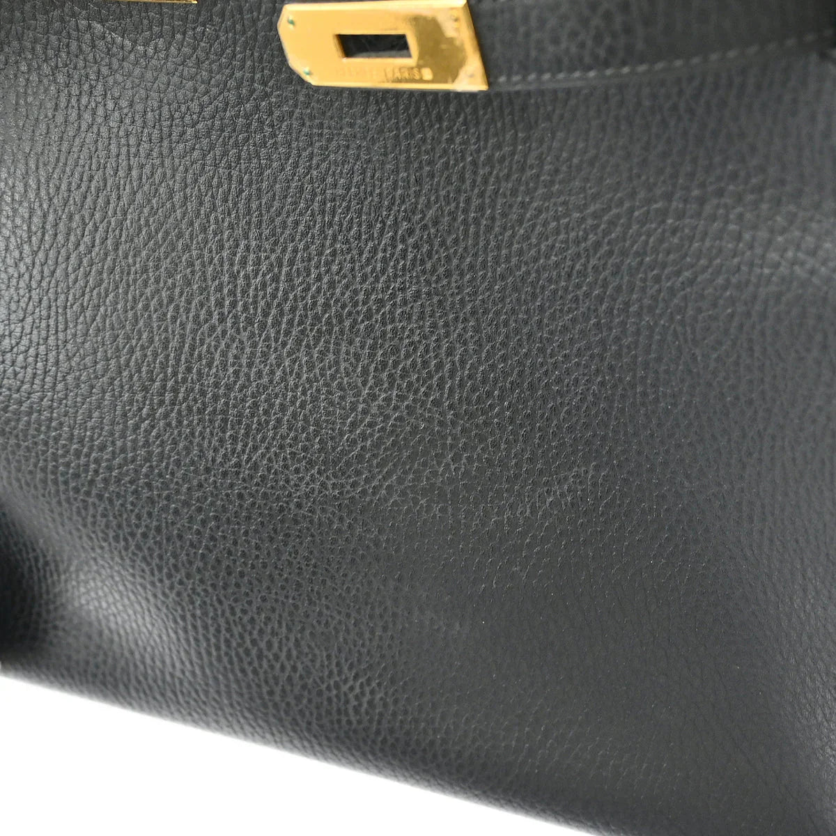 Hermes 1999 Black Ardennes Birkin 35 Handbag