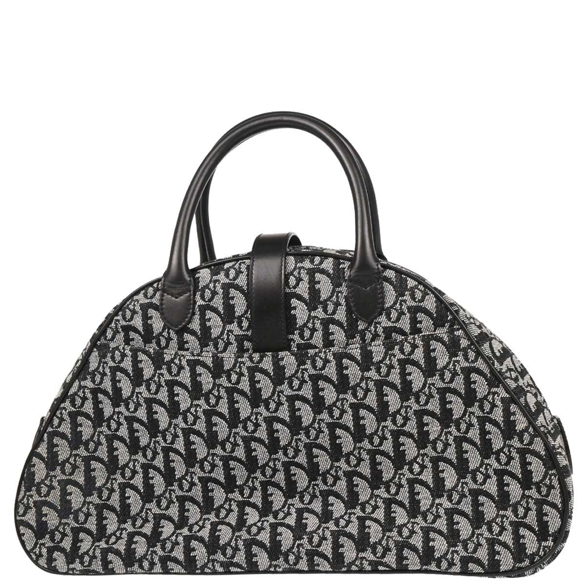 Christian 2002 Dior Black Double Saddle Trotter Handbag