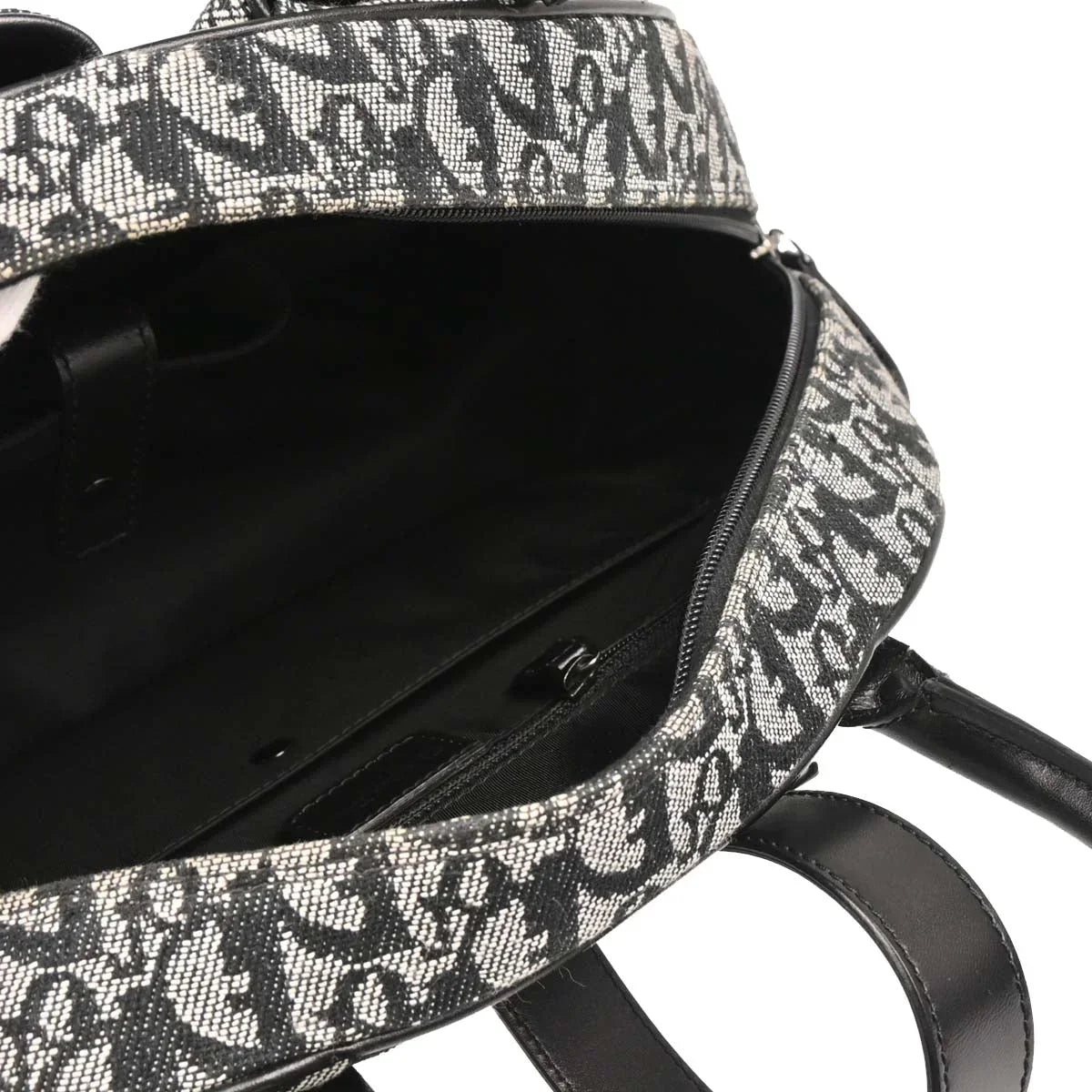 Christian 2002 Dior Black Double Saddle Trotter Handbag