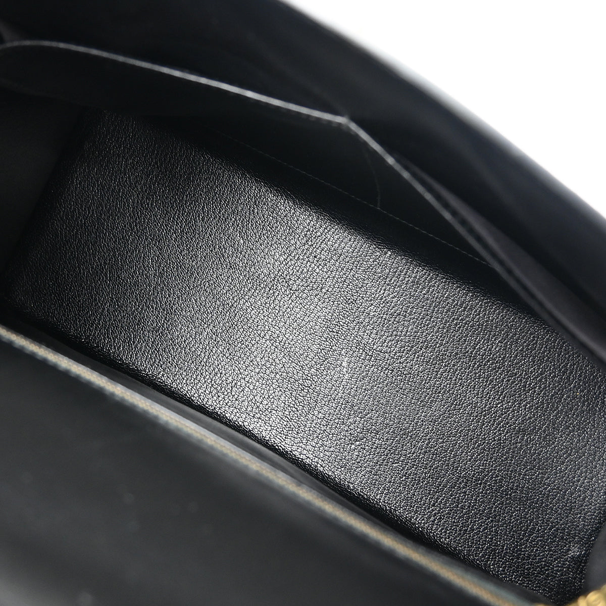 Hermes 1996 Black Box Calf Kelly 32 Sellier Handbag
